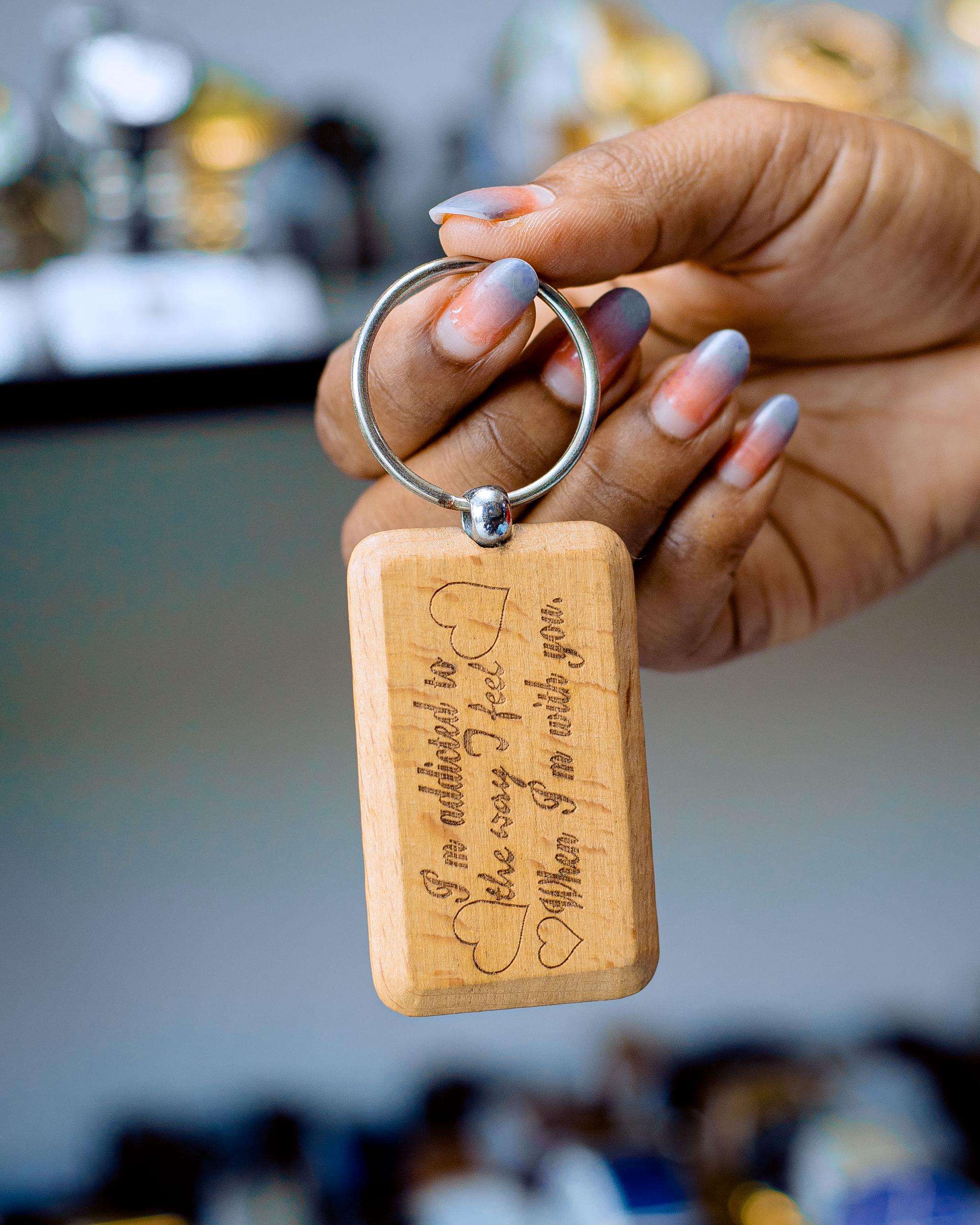 Engraved key holder