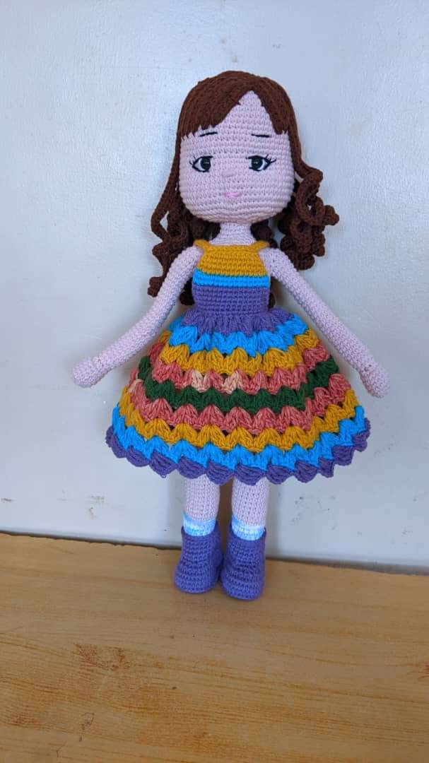 Tulip Knitted Crochet Doll